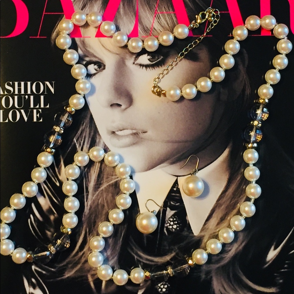 Pearl Strand & Earring Set